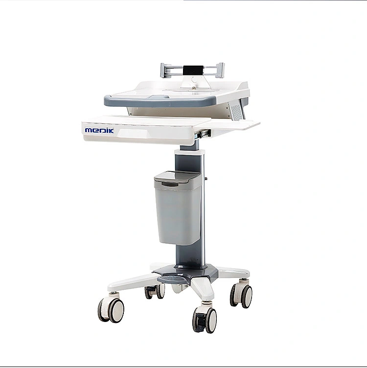 Mobile Adjustable Rolling Hospital Computer Laptop Carts on Wheels for Medical Offices